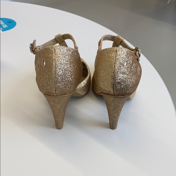 Gold glittery heels - Picture 3 of 4